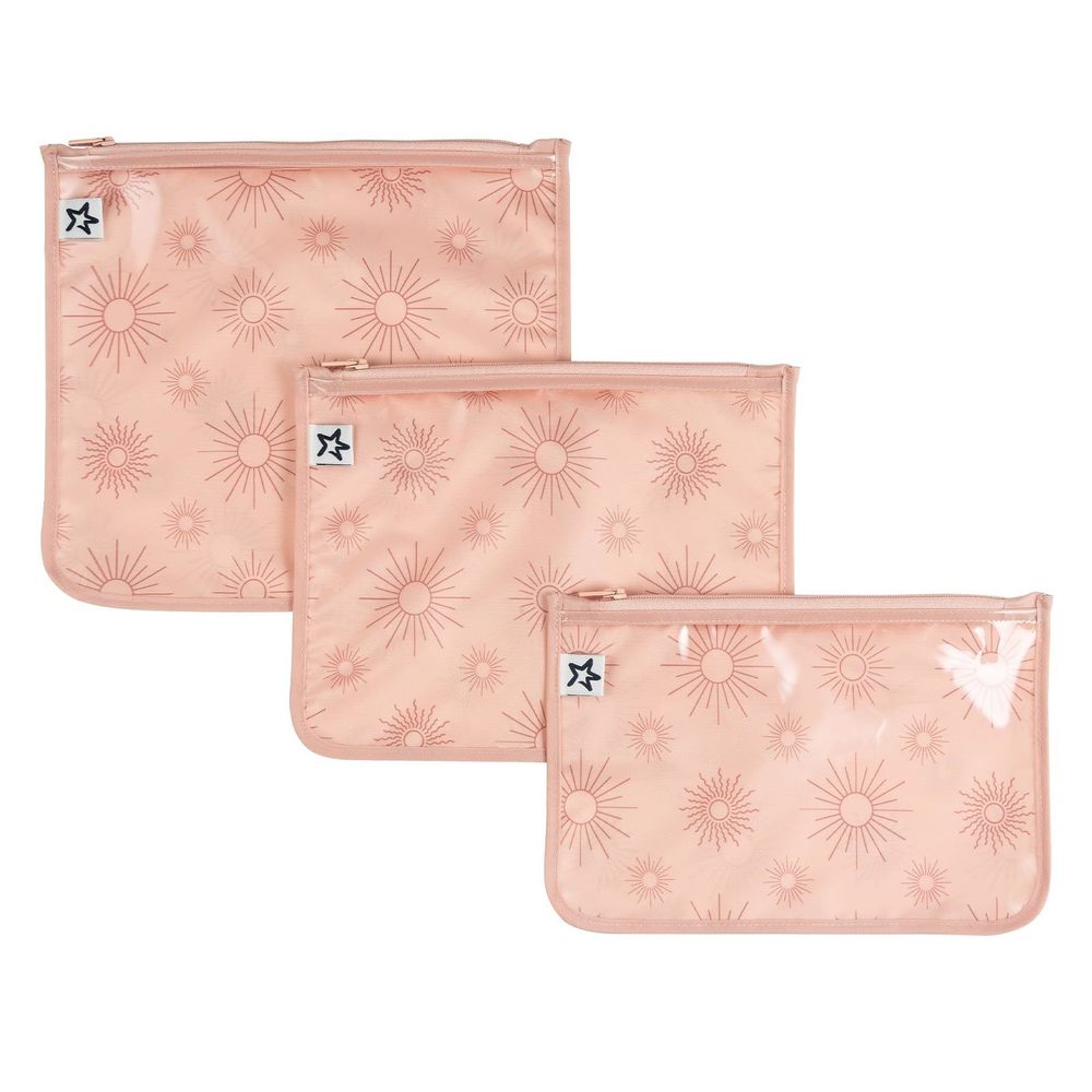 Mess-proof Travel Bags, Airline Compliant, Zipper Closure, Clear Front Pouch,🐦